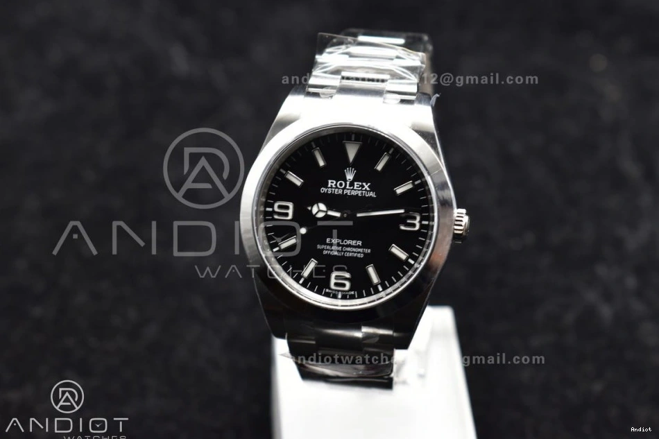 Dial on 214270 1:1 Best Clean 39mm Explorer SS VR3132 Black Bracelet Edition I 0413